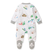 Ski Slopes Organic Cotton Sleep & Play Footed